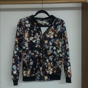 Women’s floral bomber jacket